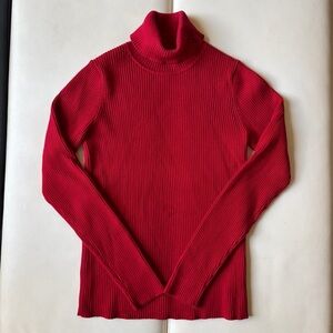 Ralph Lauren Turtleneck long sleeve red top. Small Petite